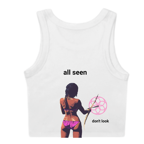 DON’T LOOK BABY RIBBED TANK