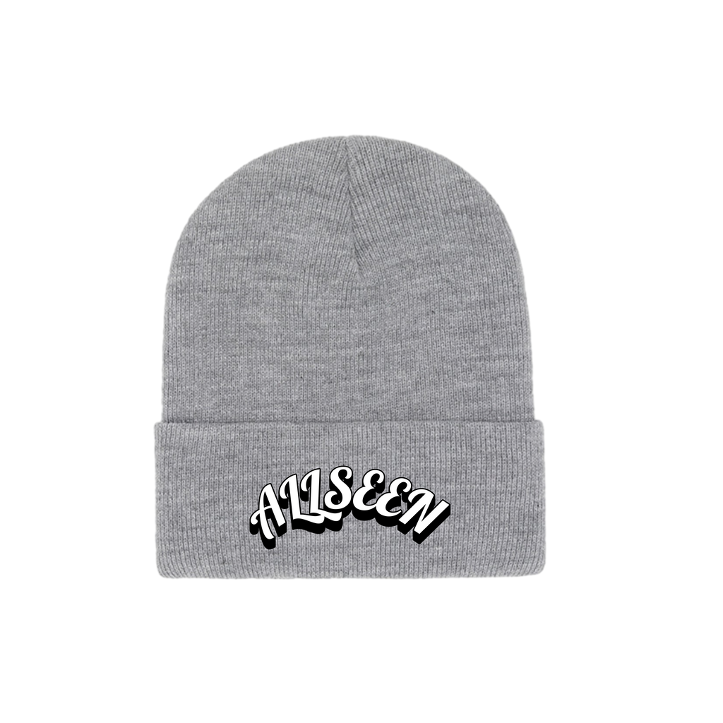 GRAY LOGO BEANIE