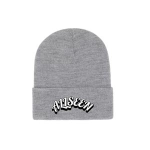 GRAY LOGO BEANIE