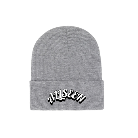 GRAY LOGO BEANIE